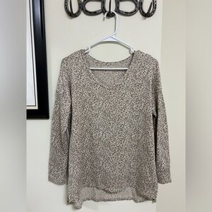 American Eagle Cheetah Print Long Sleeve